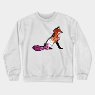 Lesbian Pride Fox Crewneck Sweatshirt